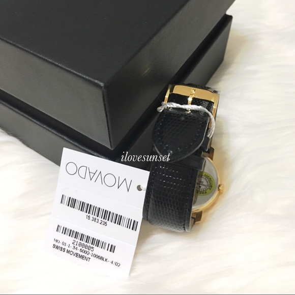 {Movado} Black & Gold Museum Classic Watch - Picture 4 of 4
